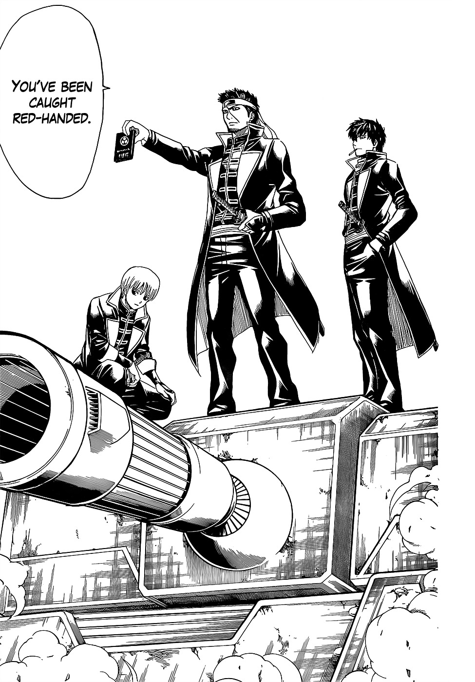 Gintama Chapter 606 page 3 - Chapter 606 : People that Lecture Others About Not Smoking Can't Give it up Themse...