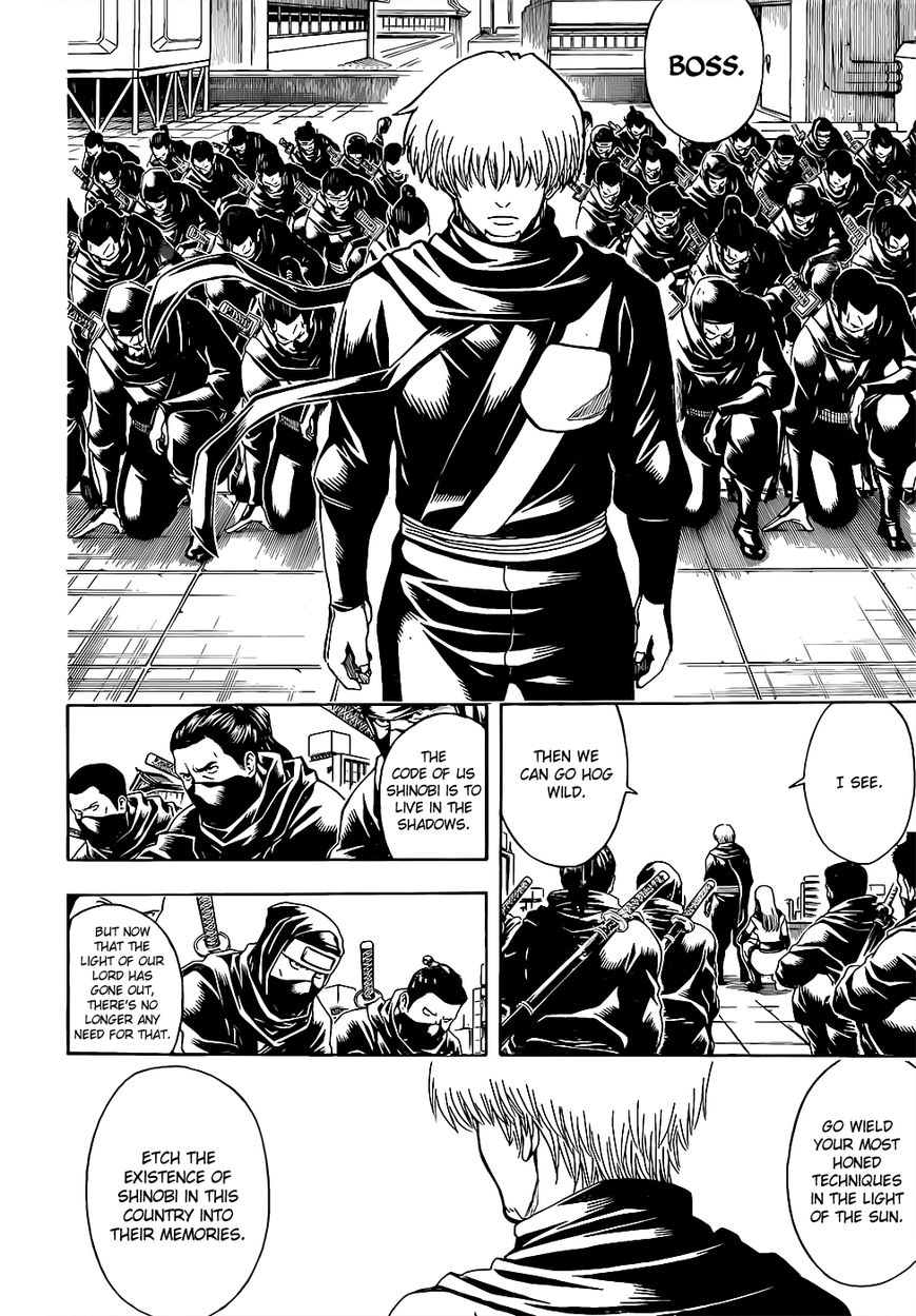 Gintama Chapter 607 page 14 - Chapter 607 : The T in T-Shirt is the T in Tamashii (Soul)