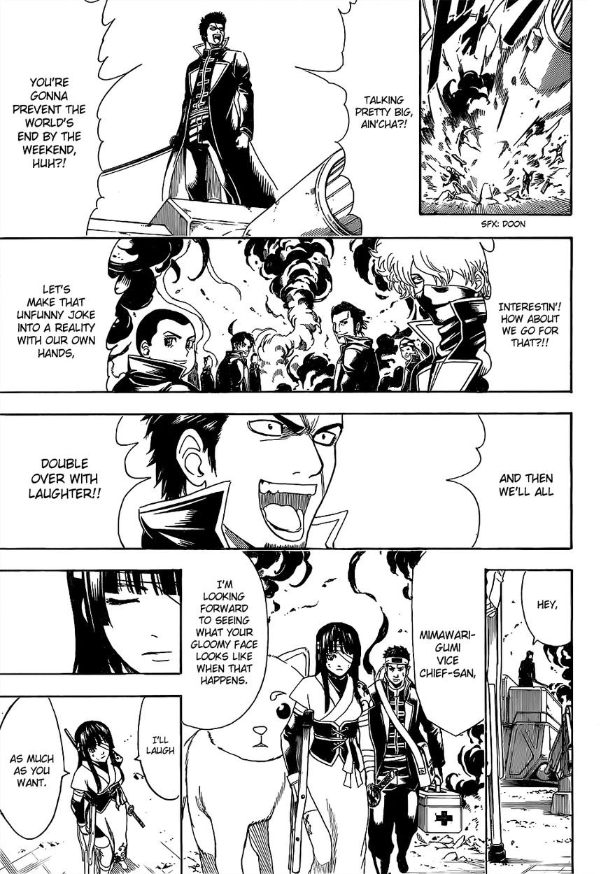 Gintama Chapter 608 page 10 - Chapter 608 : Jump Comes Out on Monday, Magazine and Sunday Come Out on Wednesday