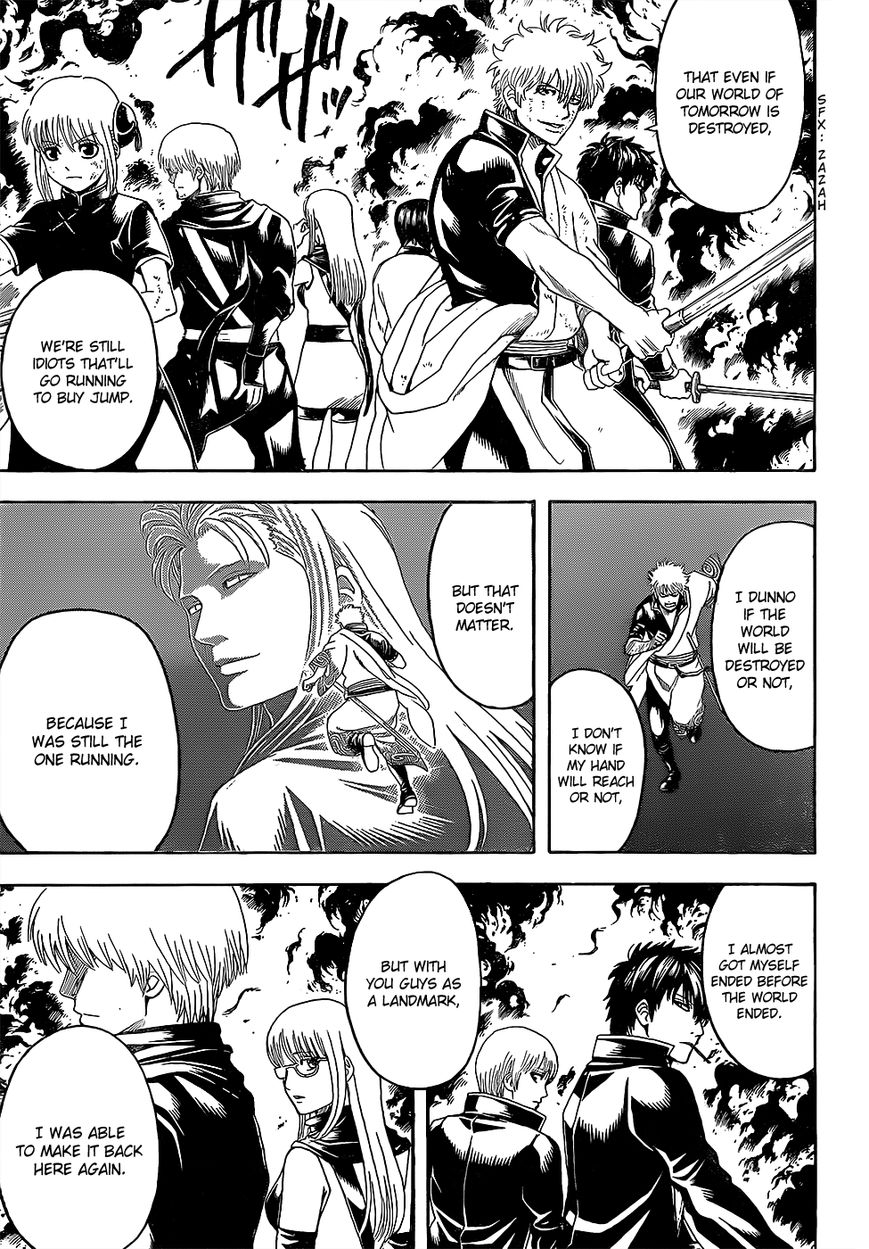 Gintama Chapter 608 page 8 - Chapter 608 : Jump Comes Out on Monday, Magazine and Sunday Come Out on Wednesday