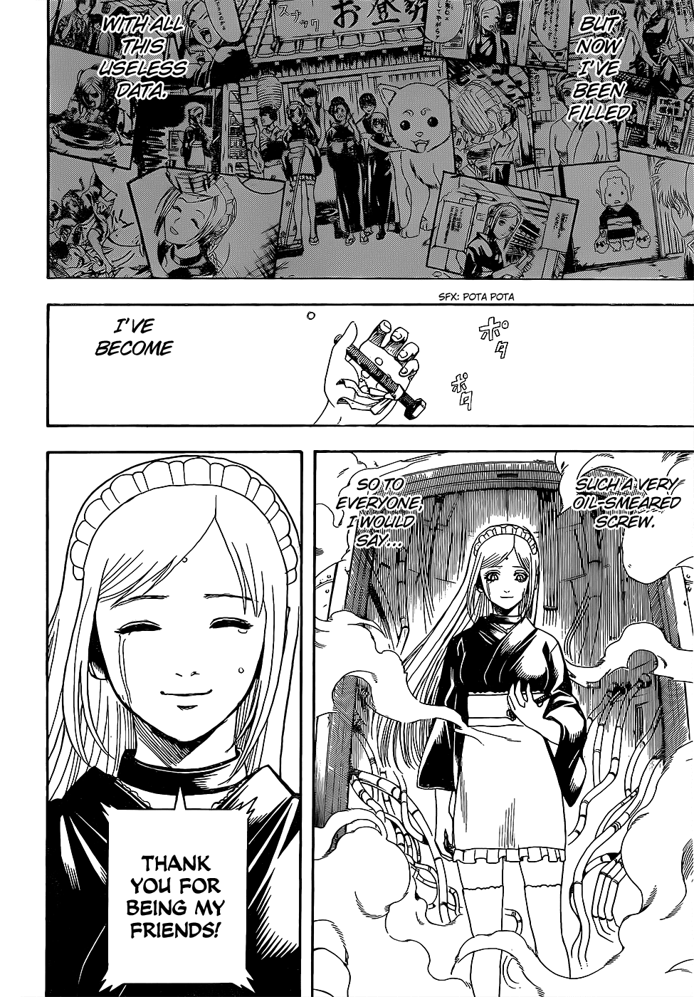 Gintama Chapter 610.2 page 18 - Chapter 610 v2 : A Machine That's Learned to be Useless is Called a Piece of Junk (Or...
