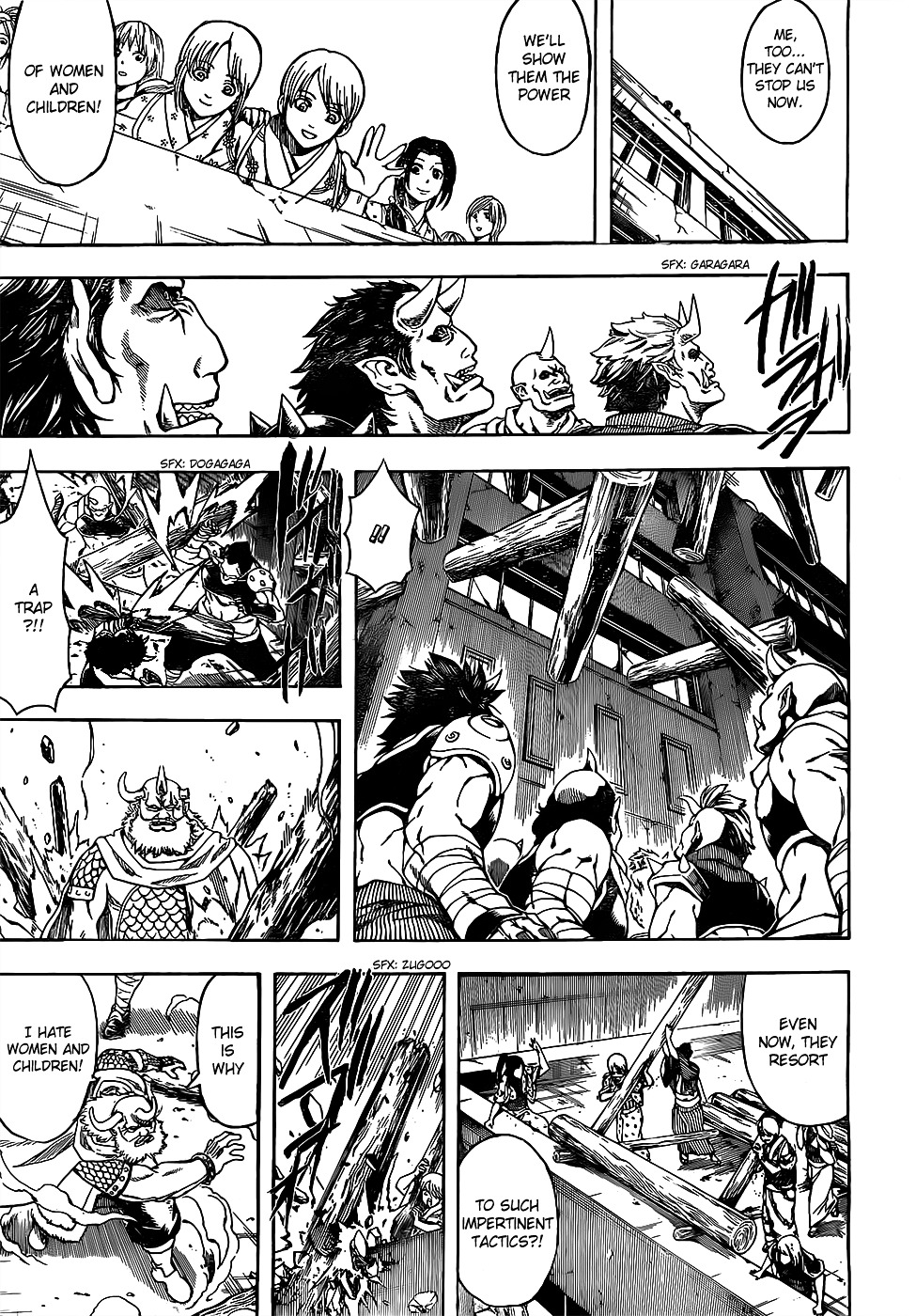 Gintama Chapter 618 page 13 - Chapter 618 : Logs can be Weapons, Houses, or even a Mode of Transport; They're Pr...