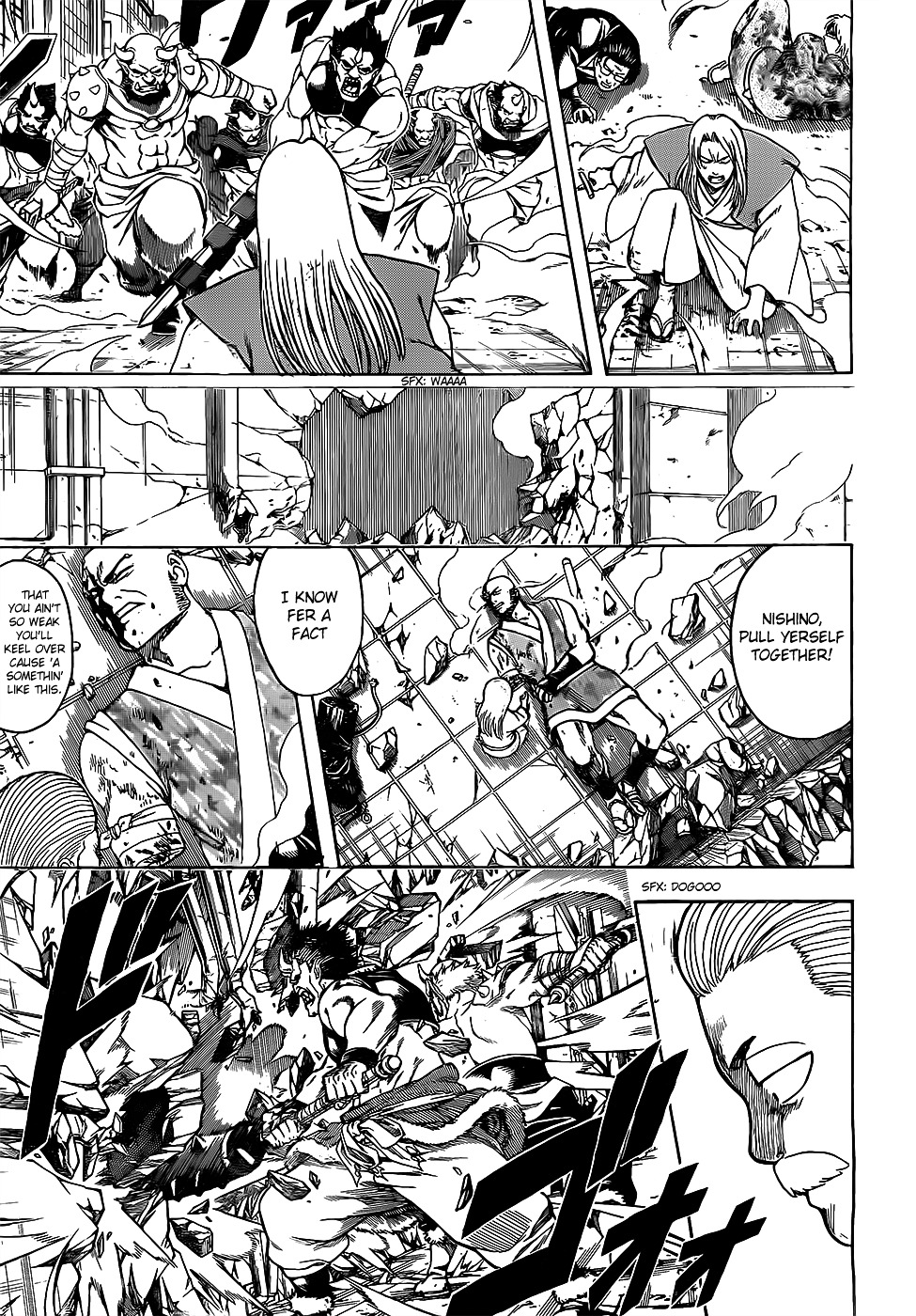 Gintama Chapter 618 page 7 - Chapter 618 : Logs can be Weapons, Houses, or even a Mode of Transport; They're Pr...