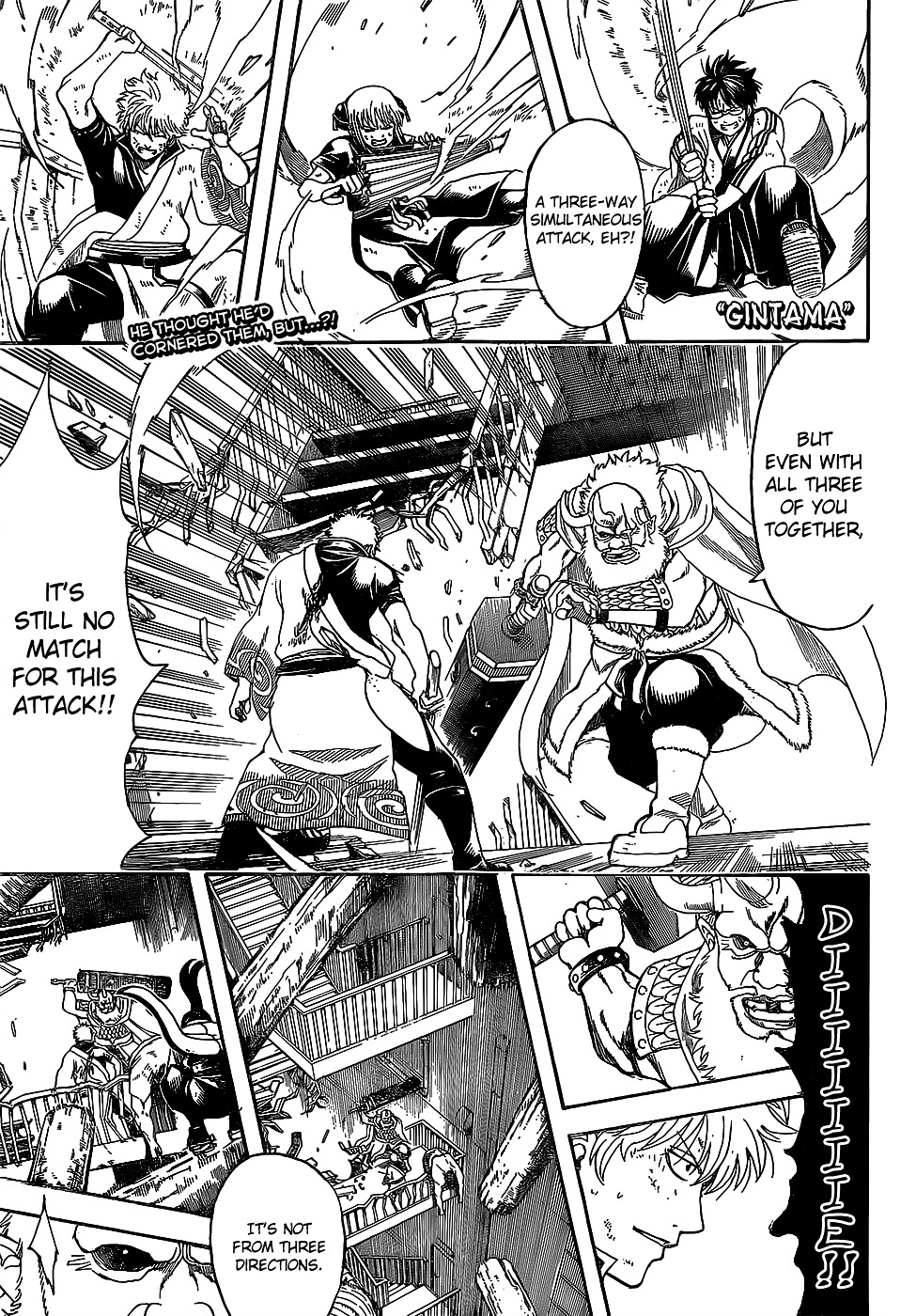 Gintama Chapter 619.2 page 1 - Chapter 619 v2 : When You're Playing Tag, the Faster the Person Who's It is, the More...