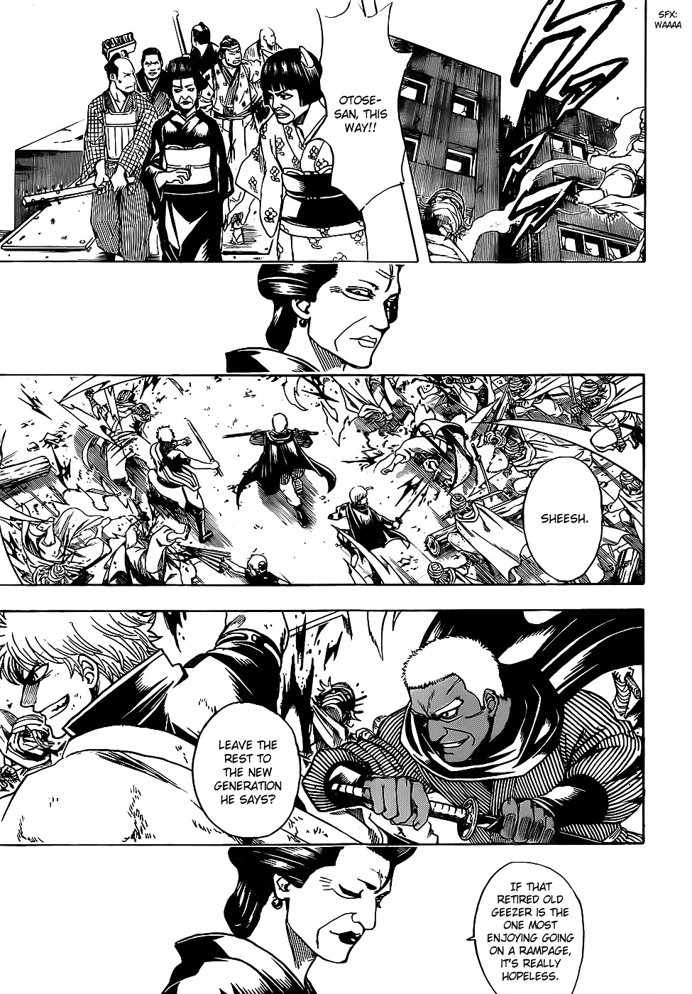 Gintama Chapter 623.2 page 3 - Chapter 623 v2 : When You Tell Old Stories of Your Heroic Exploits, it Makes People D...