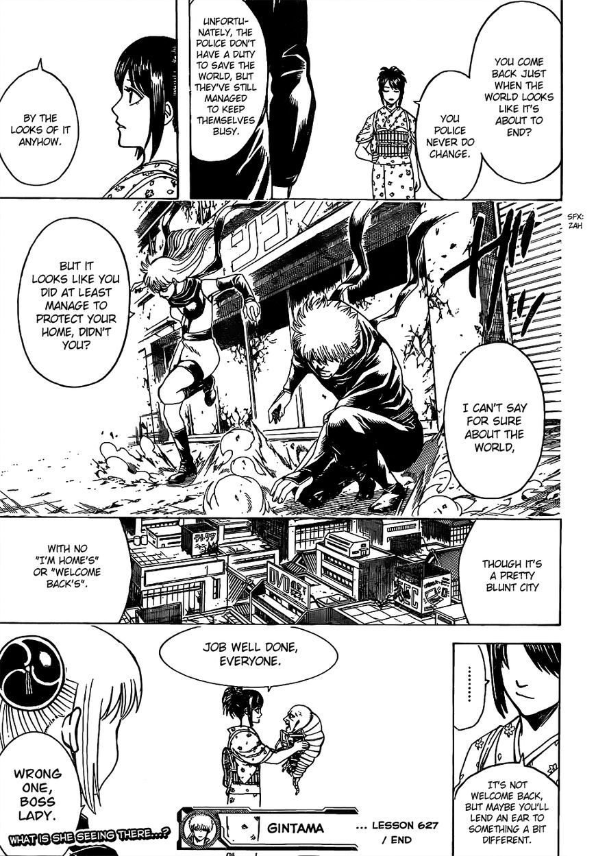 Gintama Chapter 627 page 19 - Chapter 627 : Peace and Destruction are Two Sides of the Same Coin