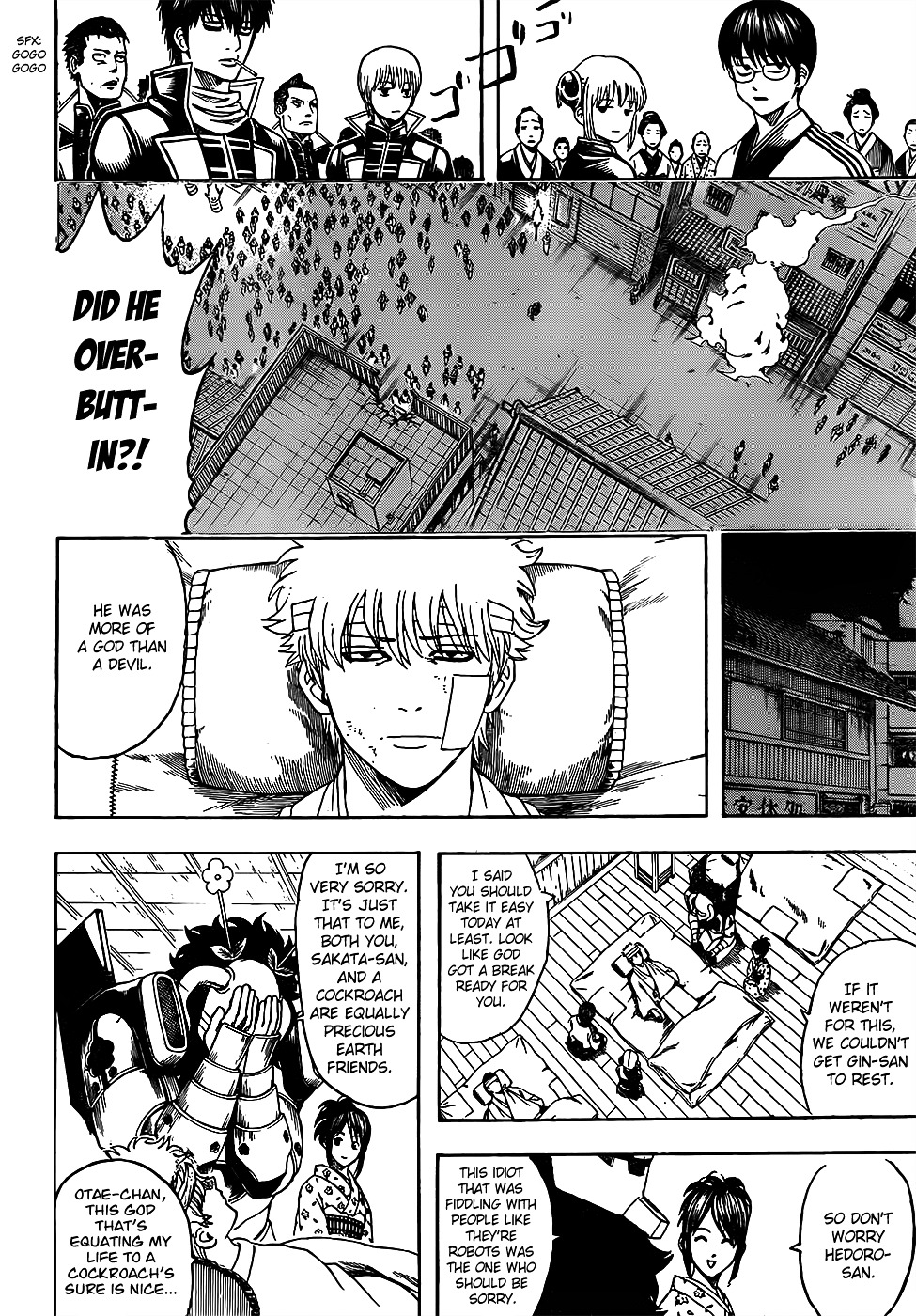 Gintama Chapter 628 page 12 - Chapter 628 : When You Can't Get the Lid off a Jam Jar, Try Gripping it Tight with...