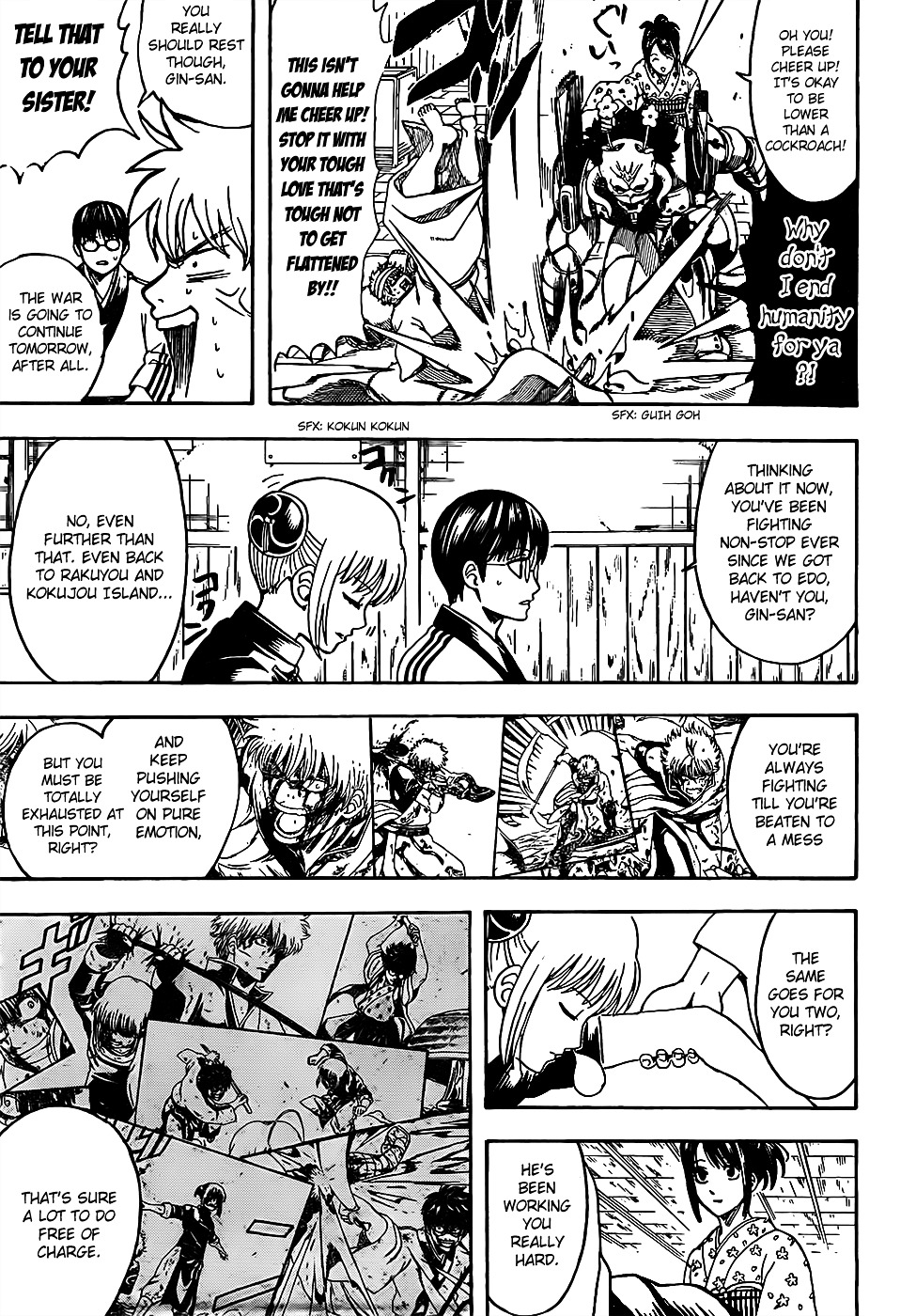 Gintama Chapter 628 page 13 - Chapter 628 : When You Can't Get the Lid off a Jam Jar, Try Gripping it Tight with...