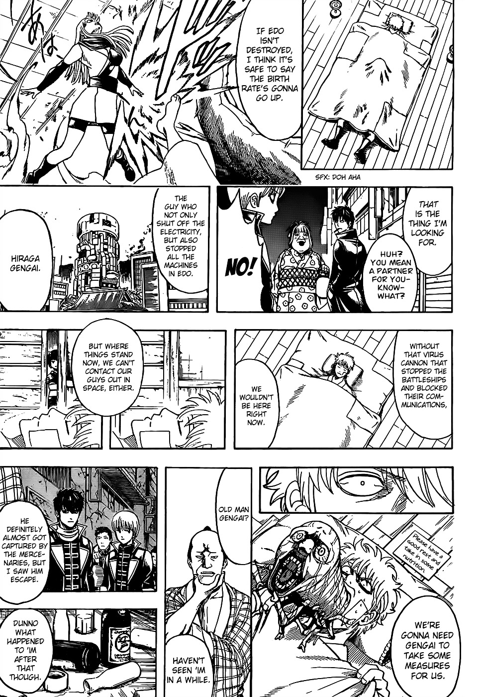 Gintama Chapter 628 page 17 - Chapter 628 : When You Can't Get the Lid off a Jam Jar, Try Gripping it Tight with...