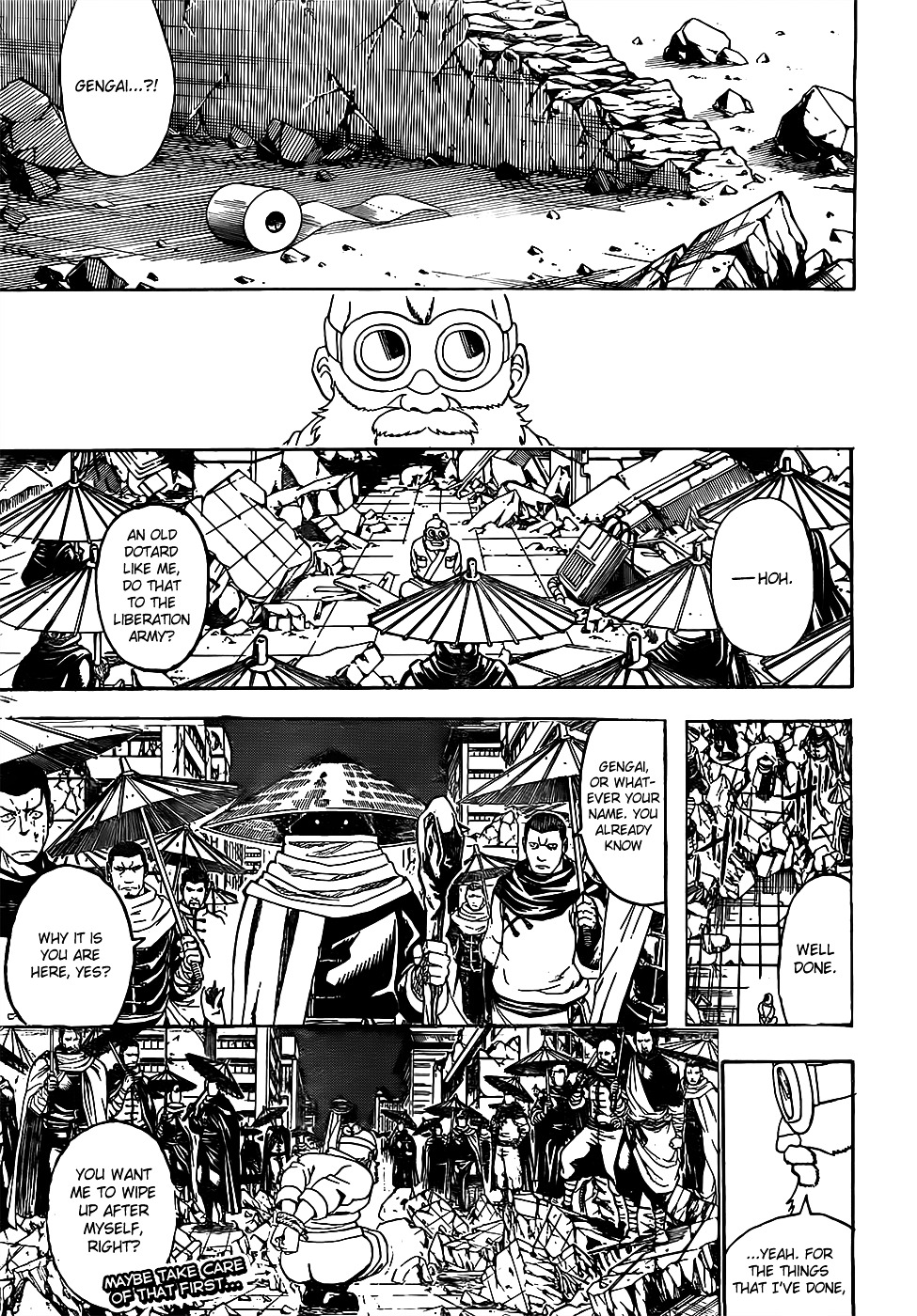 Gintama Chapter 628 page 19 - Chapter 628 : When You Can't Get the Lid off a Jam Jar, Try Gripping it Tight with...