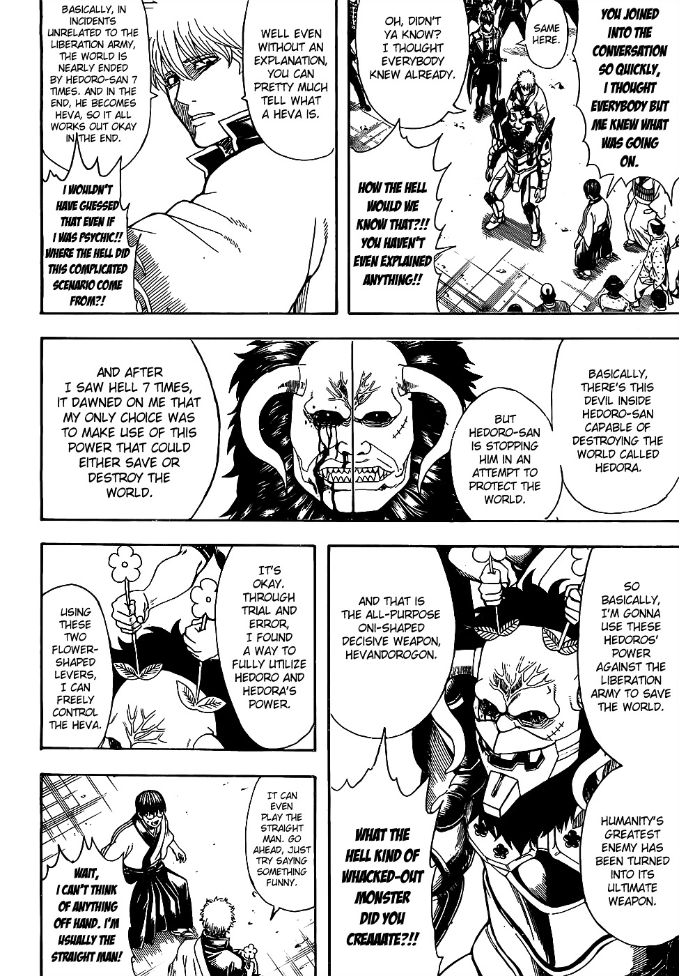 Gintama Chapter 628 page 8 - Chapter 628 : When You Can't Get the Lid off a Jam Jar, Try Gripping it Tight with...