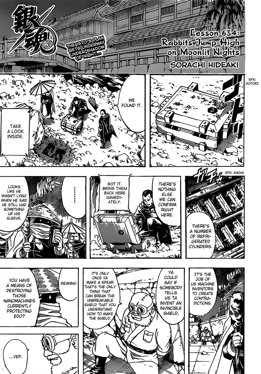 Gintama Chapter 634 page 1 - Chapter 634 : Rabbits Jump High on Moonlit Nights