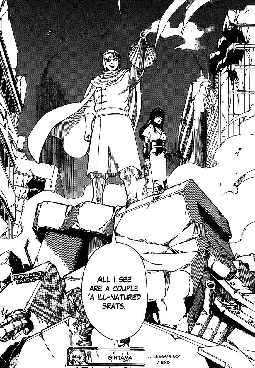Gintama Chapter 651 page 19 - Chapter 651 : When You Need a Hand, Ask A Beast With Paw Pads
