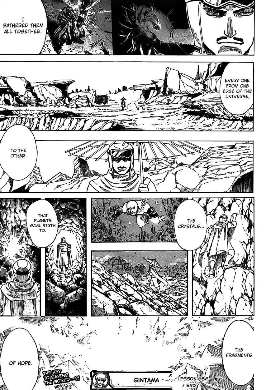 Gintama Chapter 652 page 18 - Chapter 652 : The Planet of the End of the World and the Beginning of a Family