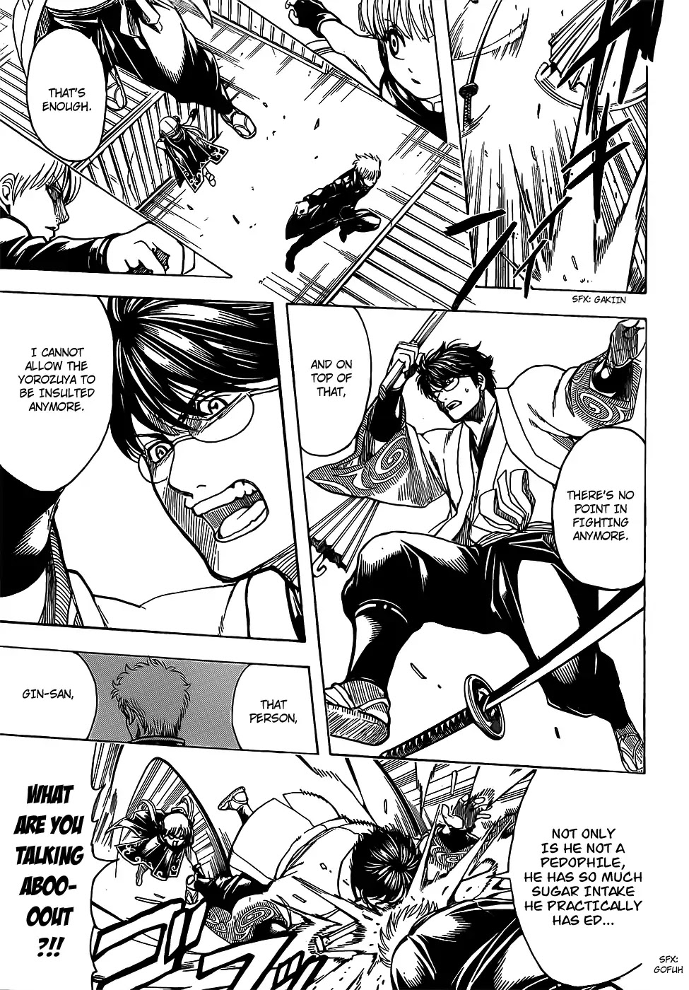Gintama Chapter 676 page 11 - Chapter 676: If Boys did Mogumogu Time, People Would Get Angry