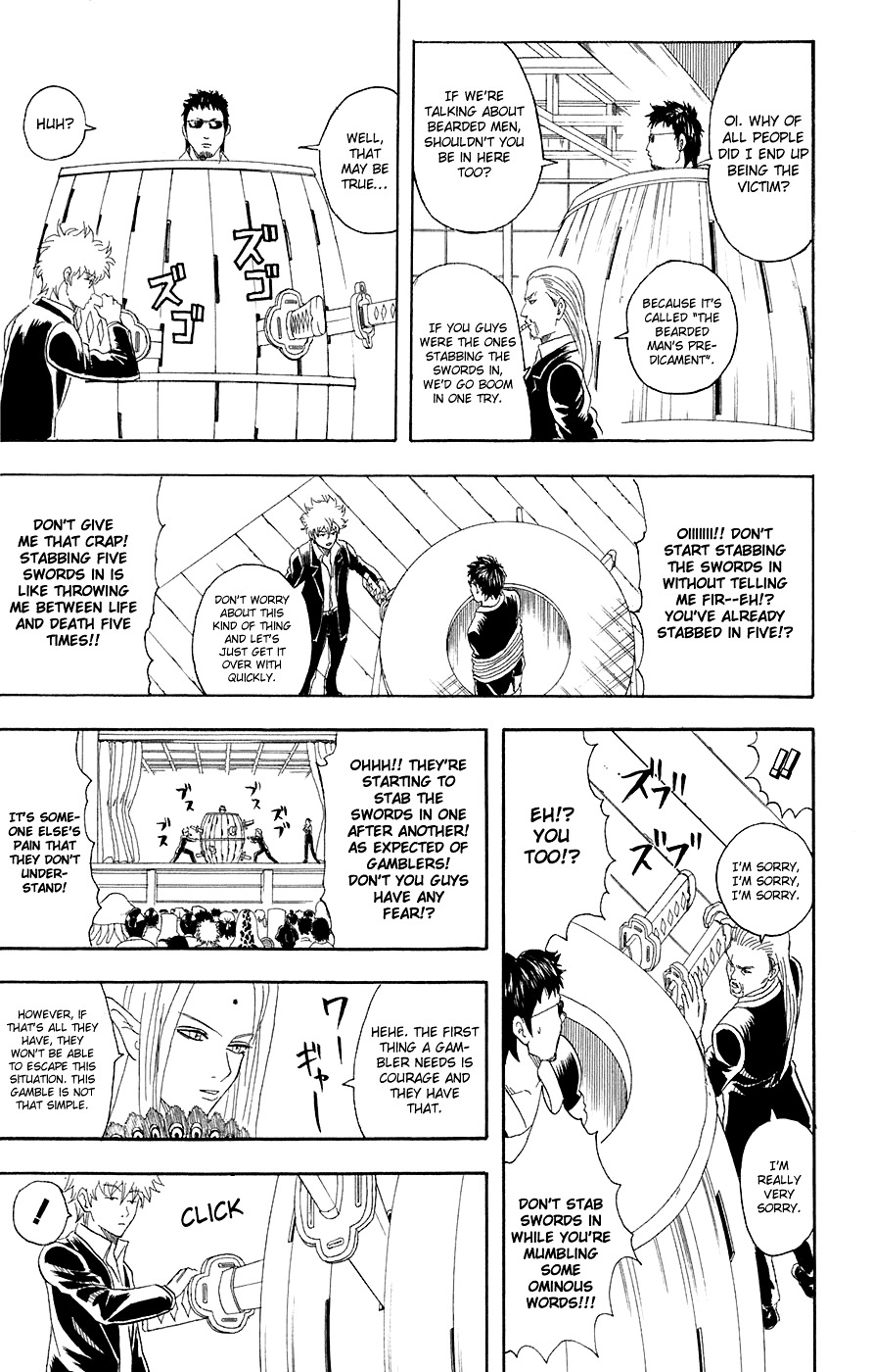 Gintama Chapter 70 page 14 - Chapter 70 : Lesson 70: A Life Without Gambling Is Like Sushi Without Wasabi.