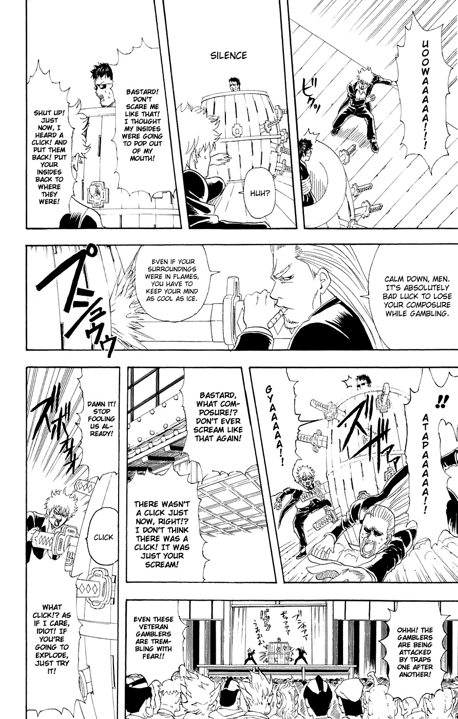 Gintama Chapter 70 page 15 - Chapter 70 : Lesson 70: A Life Without Gambling Is Like Sushi Without Wasabi.