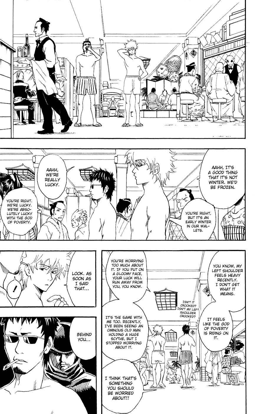 Gintama Chapter 70 page 4 - Chapter 70 : Lesson 70: A Life Without Gambling Is Like Sushi Without Wasabi.