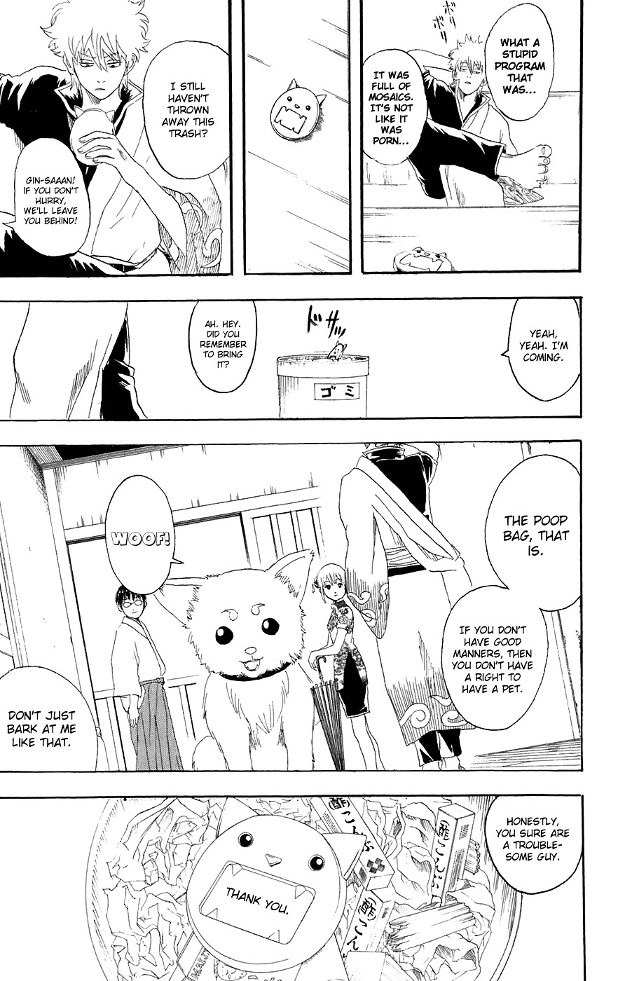 Gintama Chapter 73 page 21 - Chapter 73 : Lesson 73: One Bark Is Worth A Million Songs.
