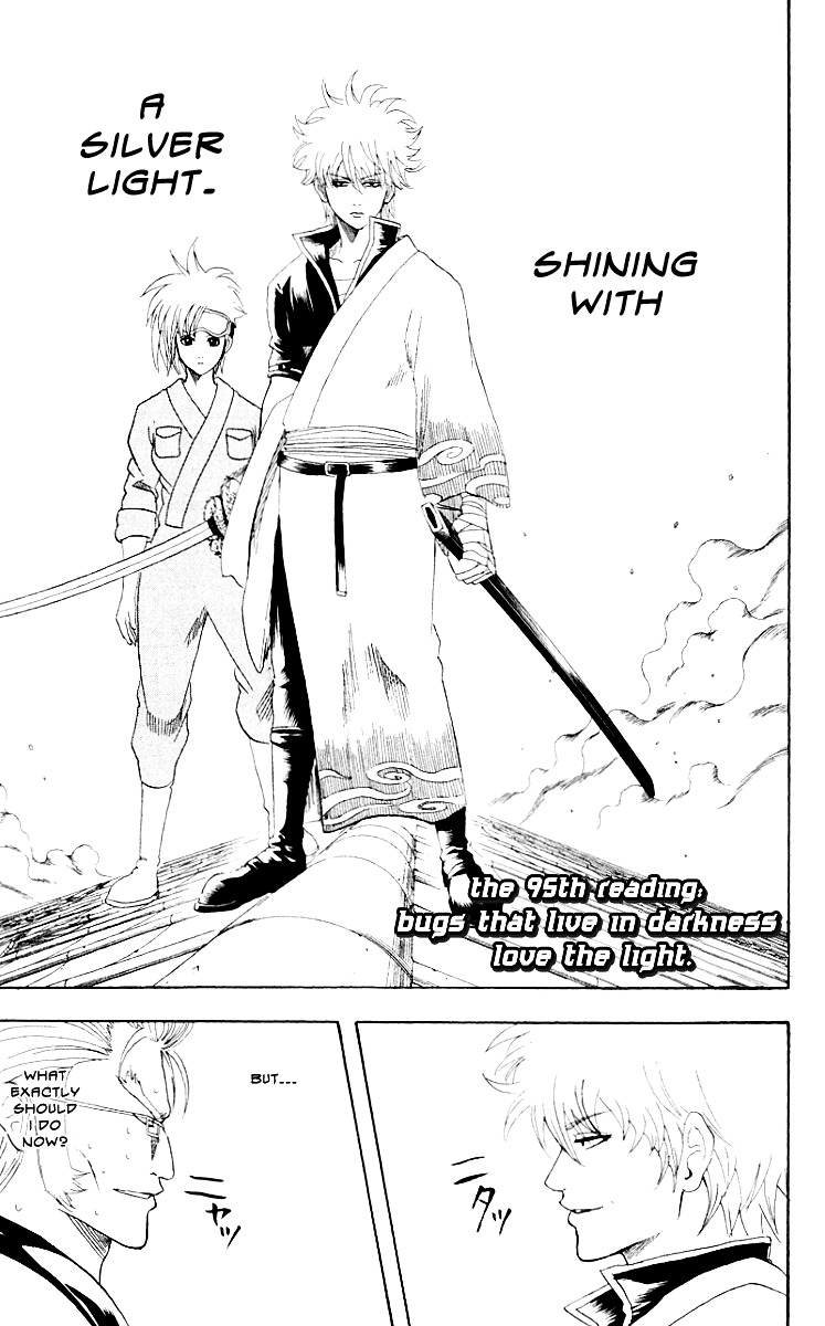 Gintama Chapter 95 page 3 - Chapter 95 : Lesson 95: Bugs That Live In Darkness Love The Light.