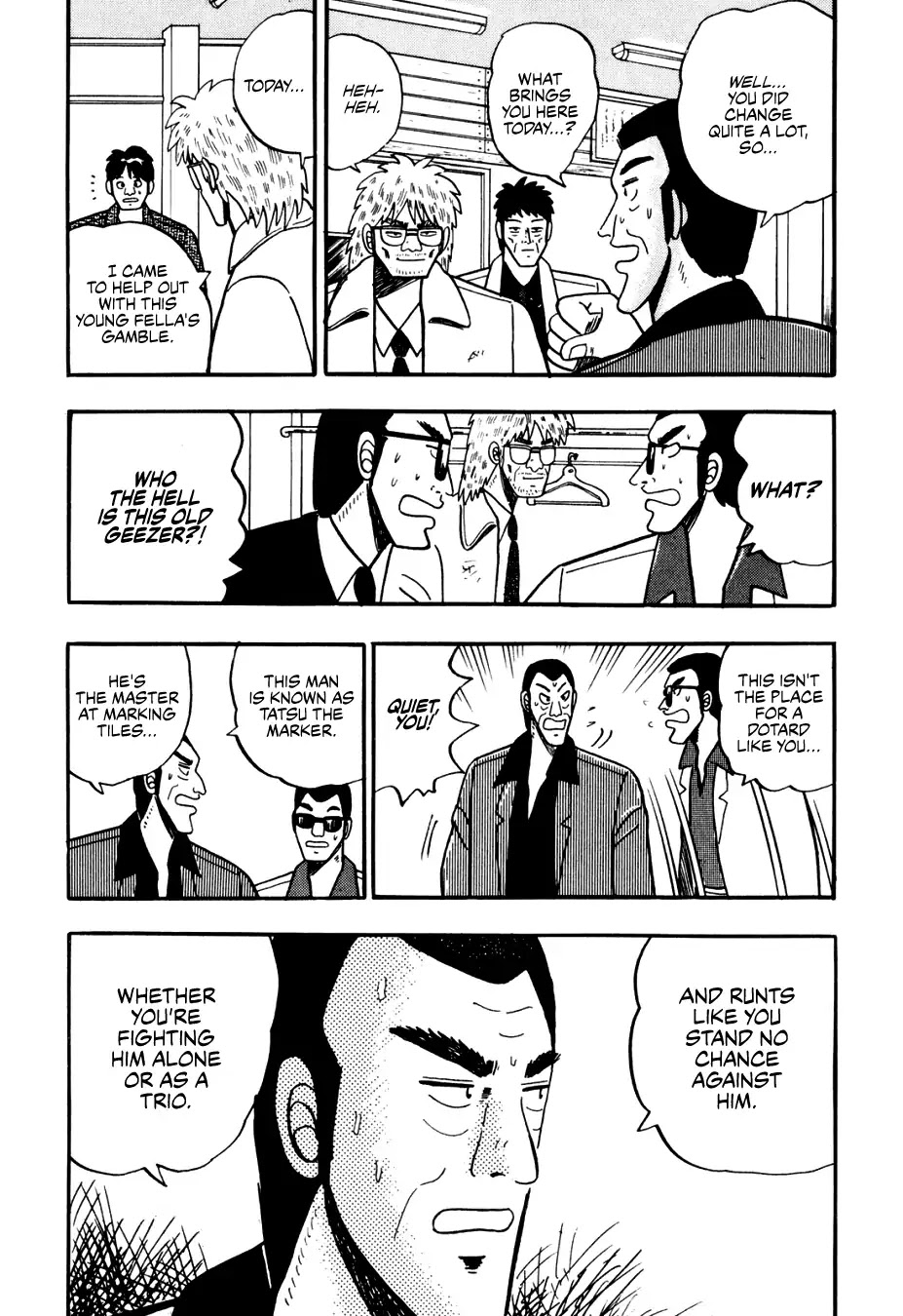 Ginyanma: Legend of Skilled Mahjong Players Chapter 6 page 9 - Chapter 6: Oneshot - Gantatsu: Tatsu the Tile Marker