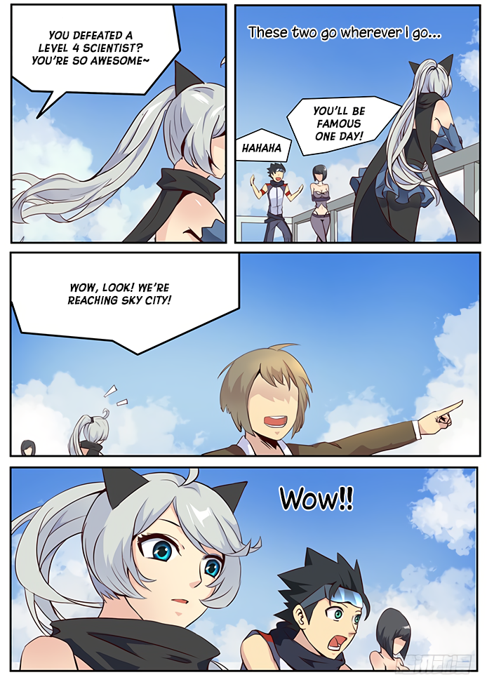 Girl and Science Chapter 22 page 9 - Chapter 22: Sky City