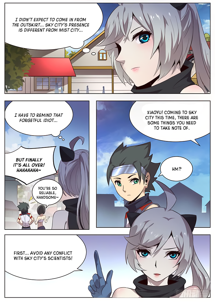Girl and Science Chapter 25 page 4 - Chapter 25: Sky City's Scientists