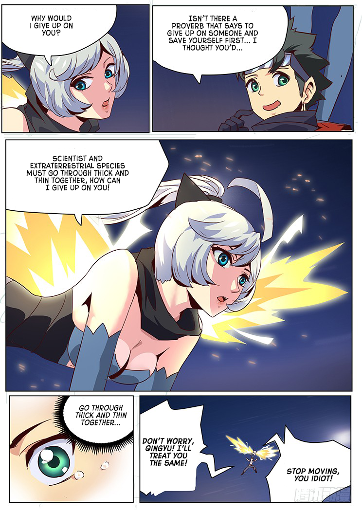 Girl and Science Chapter 31 page 8 - Chapter 31: Shot down