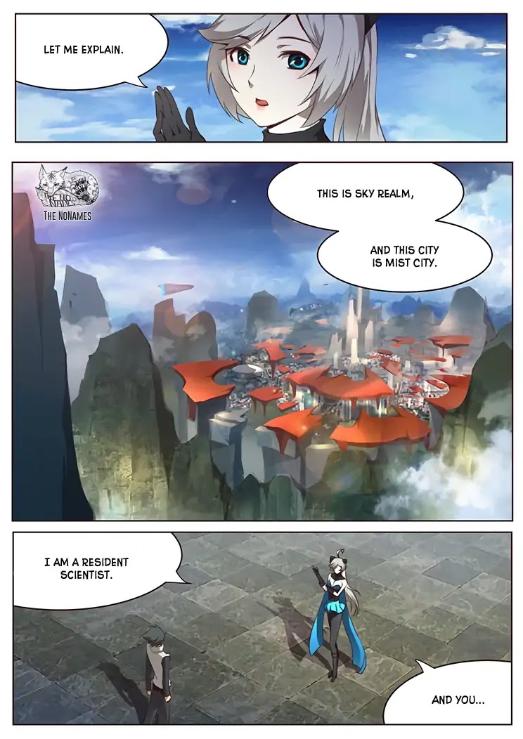 Girl and Science Chapter 4 page 9 - Chapter 4: The World of Sky Realm