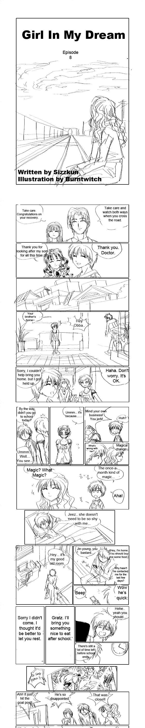 Girl in my Dream Chapter 8 page 1 - Chapter 8 : Episode 8
