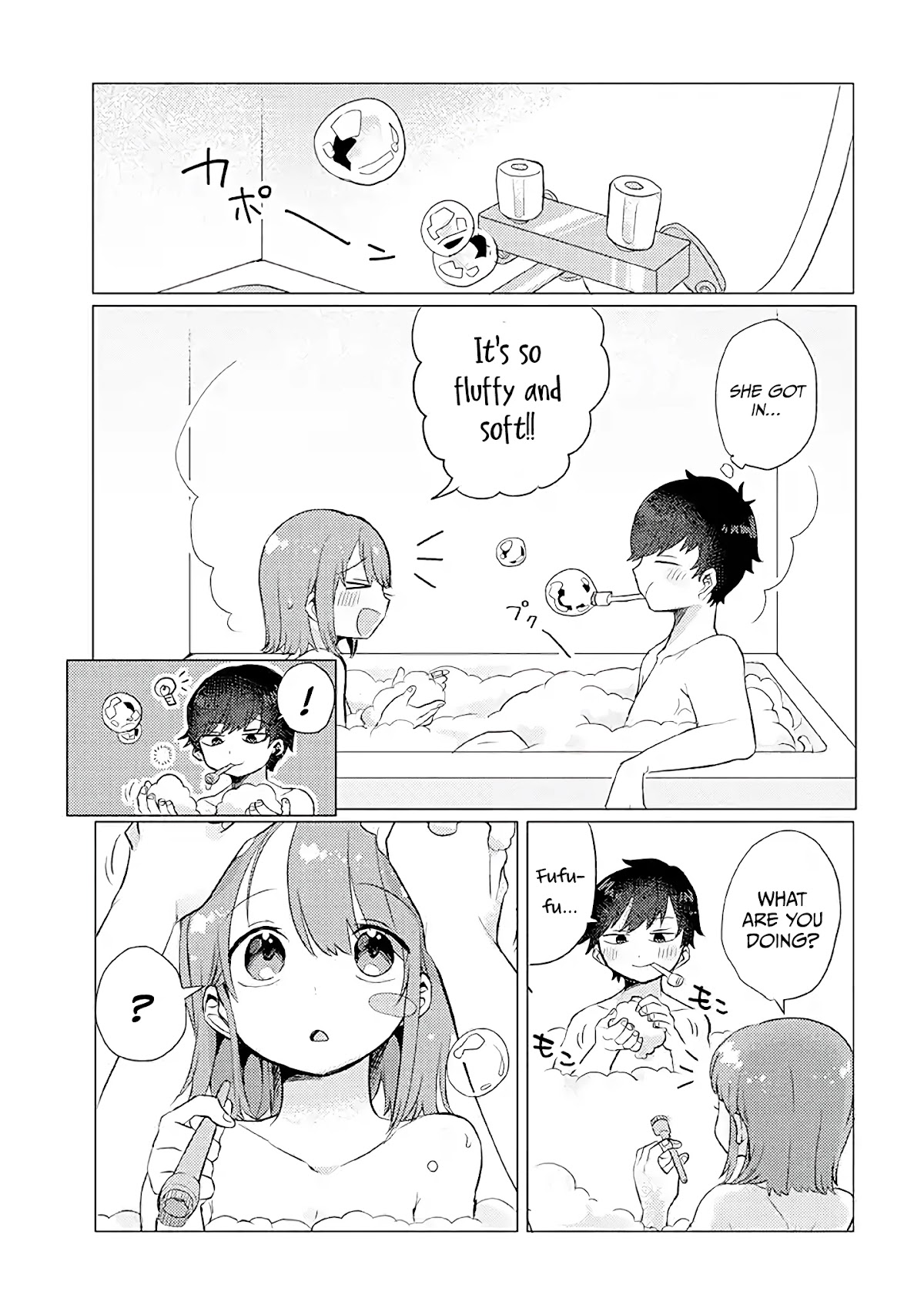 Girlfriend Who Absolutely Doesn’t Want to Take a Bath VS Boyfriend Who Absolutely Wants Her to Take a Bath Chapter 10 page 5 - Chapter 10: Bubbles