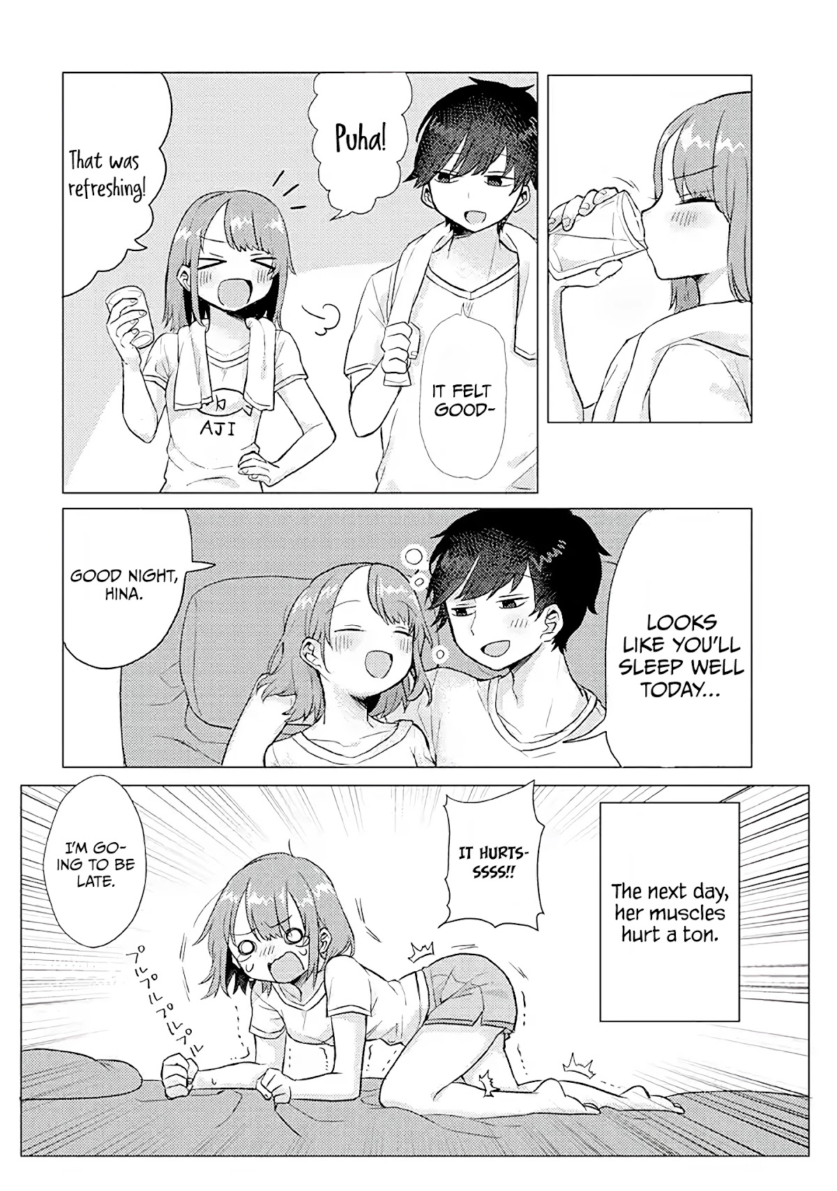 Girlfriend Who Absolutely Doesn’t Want to Take a Bath VS Boyfriend Who Absolutely Wants Her to Take a Bath Chapter 11 page 6 - Chapter 11: Dripping With Sweat