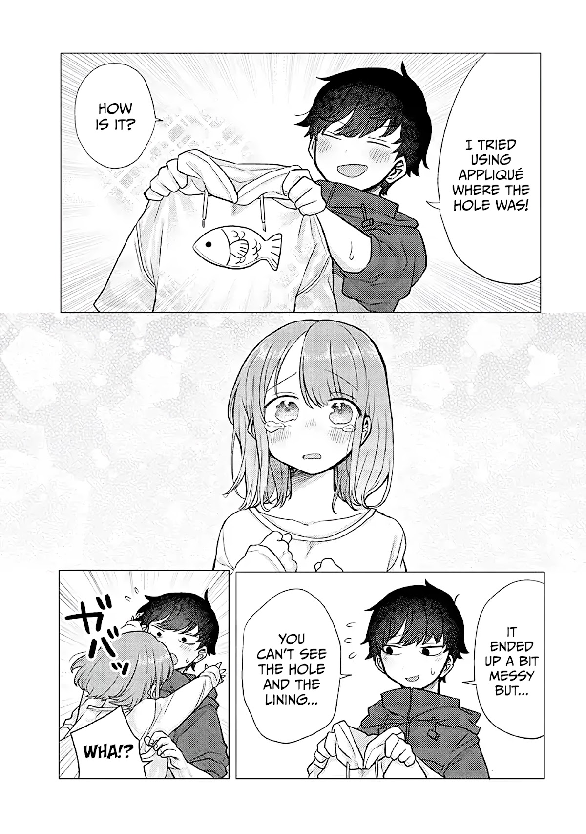 Girlfriend Who Absolutely Doesn’t Want to Take a Bath VS Boyfriend Who Absolutely Wants Her to Take a Bath Chapter 23 page 5 - Chapter 23: Applique