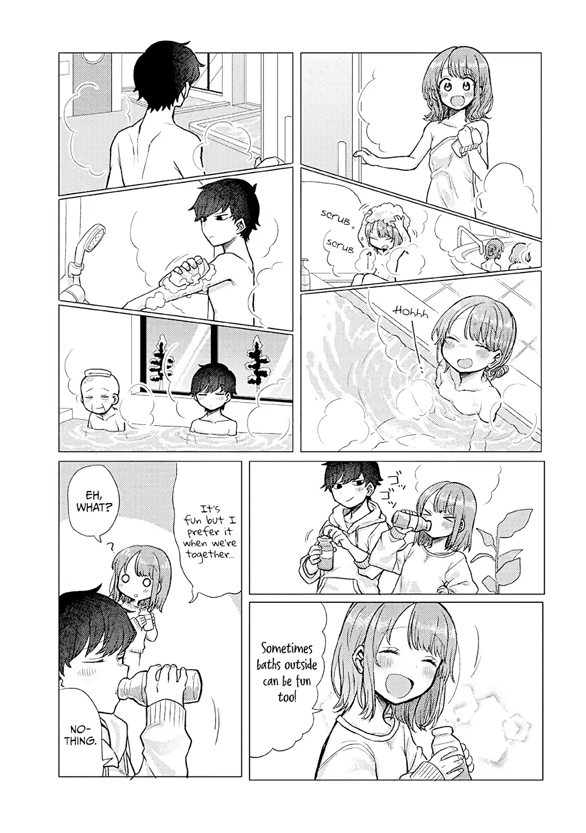Girlfriend Who Absolutely Doesn’t Want to Take a Bath VS Boyfriend Who Absolutely Wants Her to Take a Bath Chapter 24 page 5 - Chapter 24: Super Bathhouse