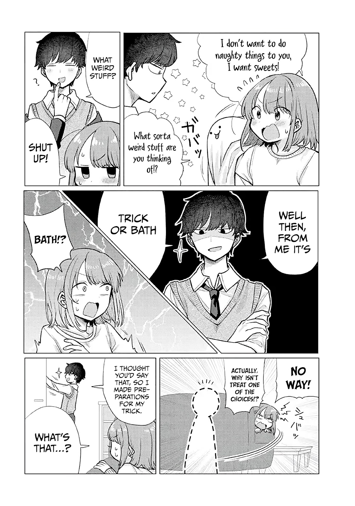 Girlfriend Who Absolutely Doesn’t Want to Take a Bath VS Boyfriend Who Absolutely Wants Her to Take a Bath Chapter 25 page 2 - Chapter 25: Halloween