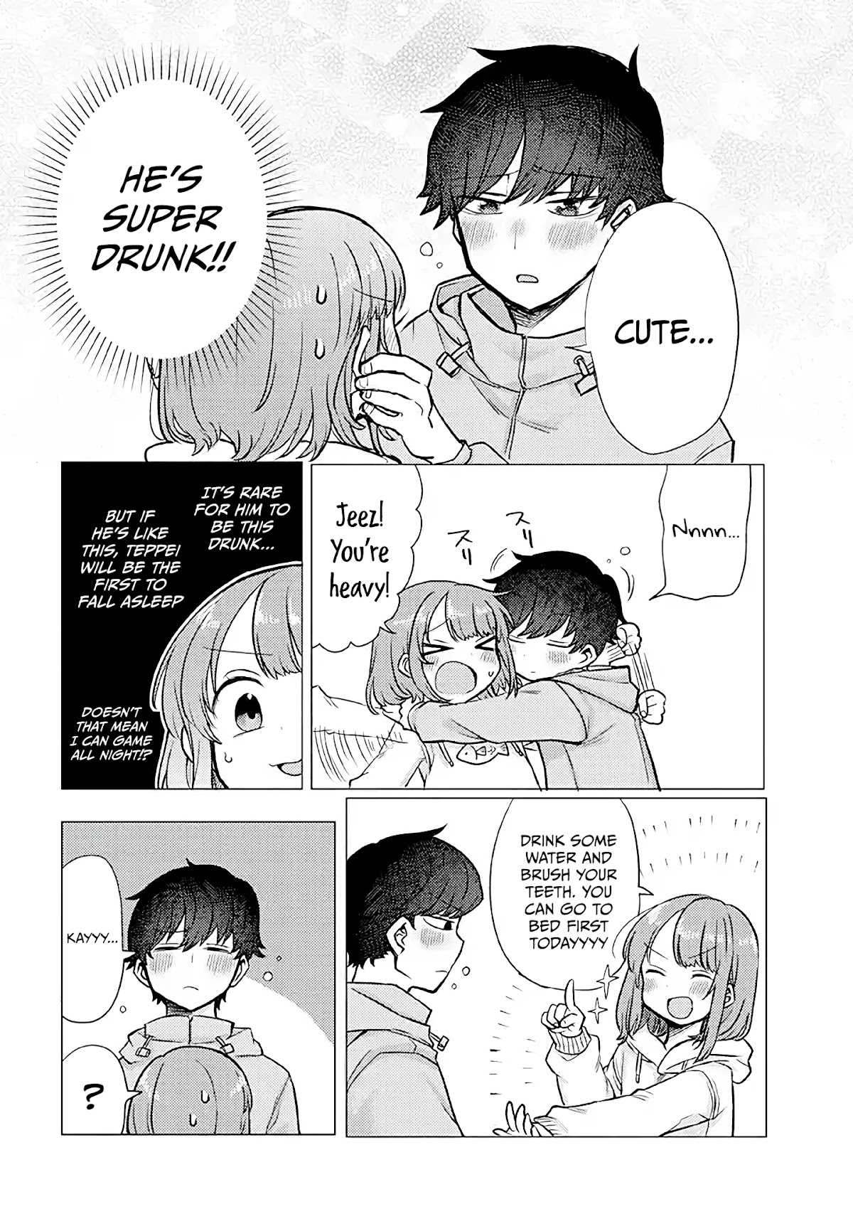 Girlfriend Who Absolutely Doesn’t Want to Take a Bath VS Boyfriend Who Absolutely Wants Her to Take a Bath Chapter 26 page 2 - Chapter 26: Drunk