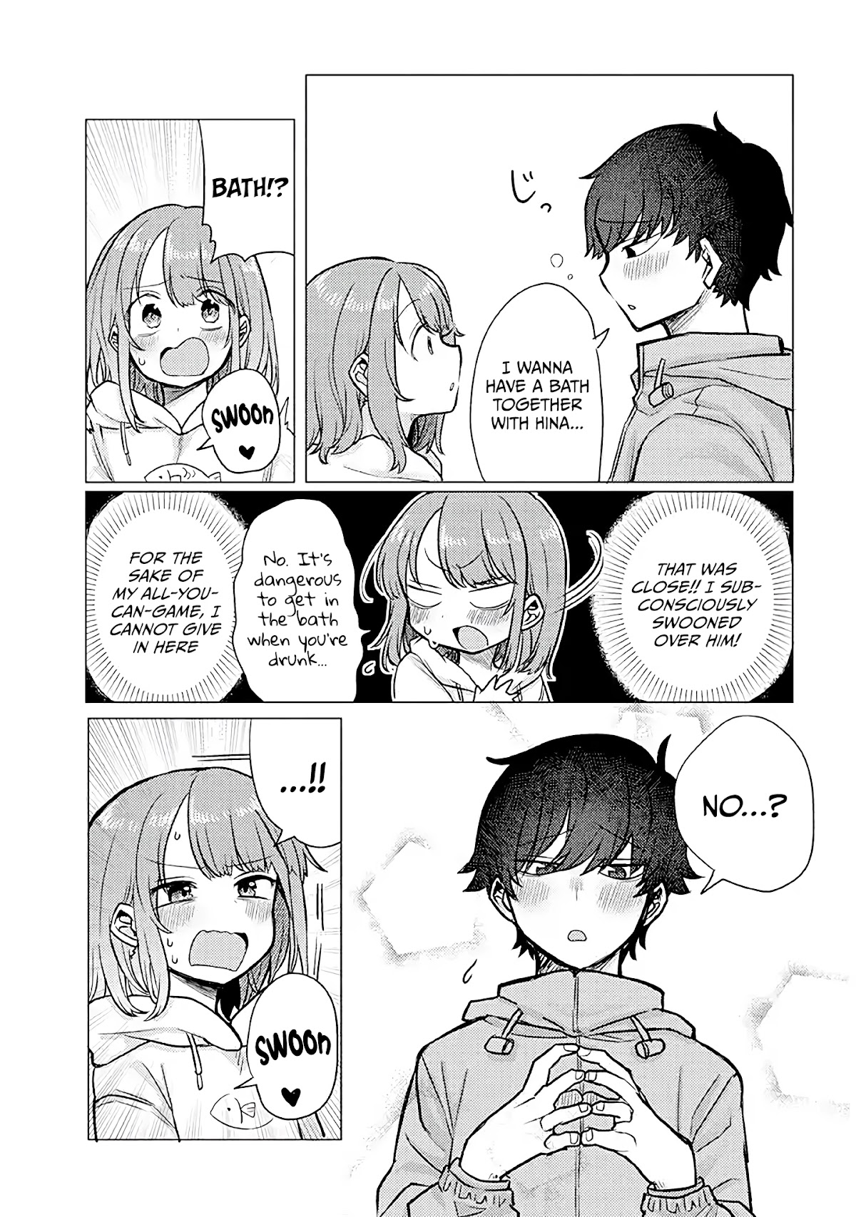 Girlfriend Who Absolutely Doesn’t Want to Take a Bath VS Boyfriend Who Absolutely Wants Her to Take a Bath Chapter 26 page 3 - Chapter 26: Drunk