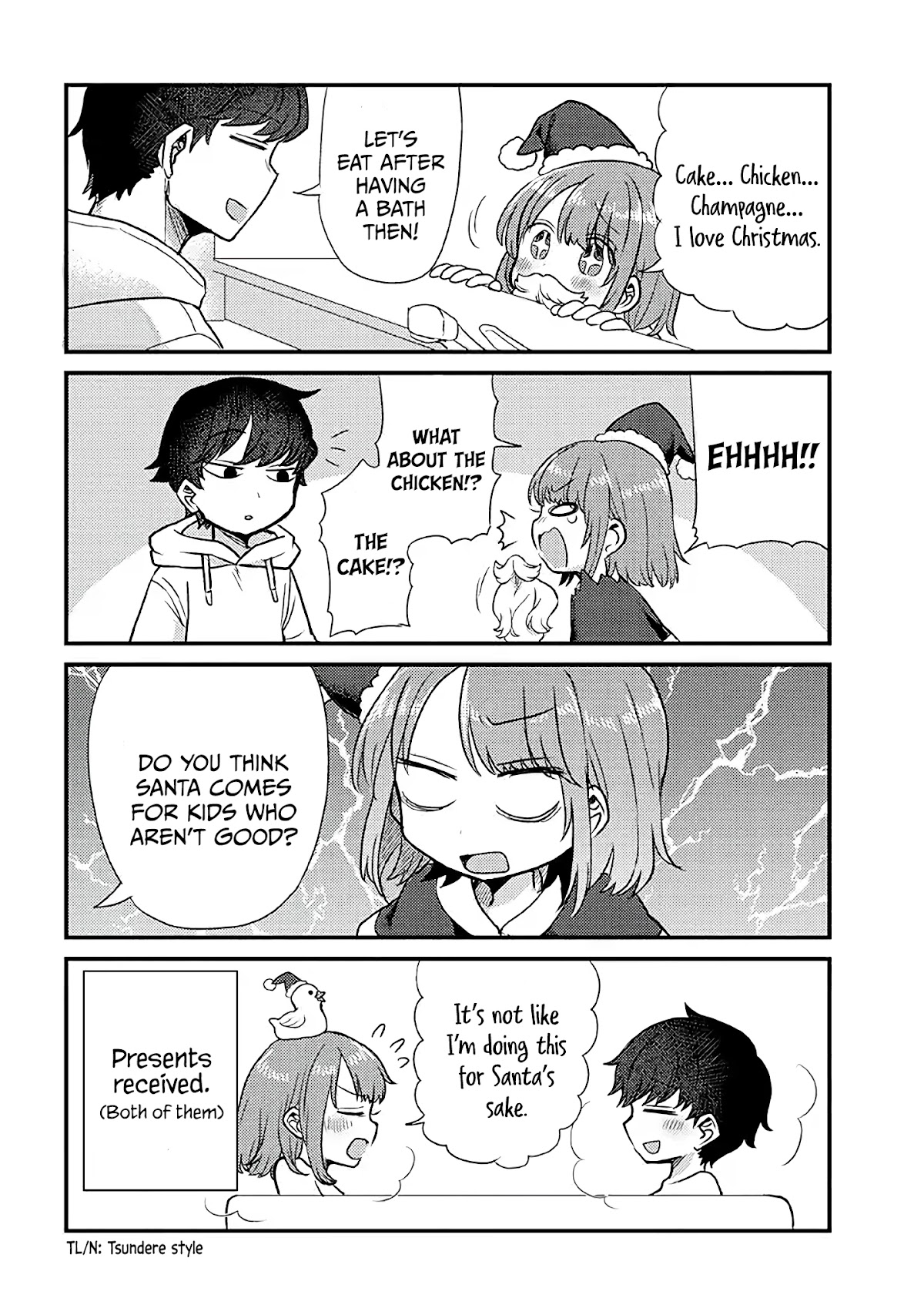Girlfriend Who Absolutely Doesn’t Want to Take a Bath VS Boyfriend Who Absolutely Wants Her to Take a Bath Chapter 29 page 2 - Chapter 29: Christmas