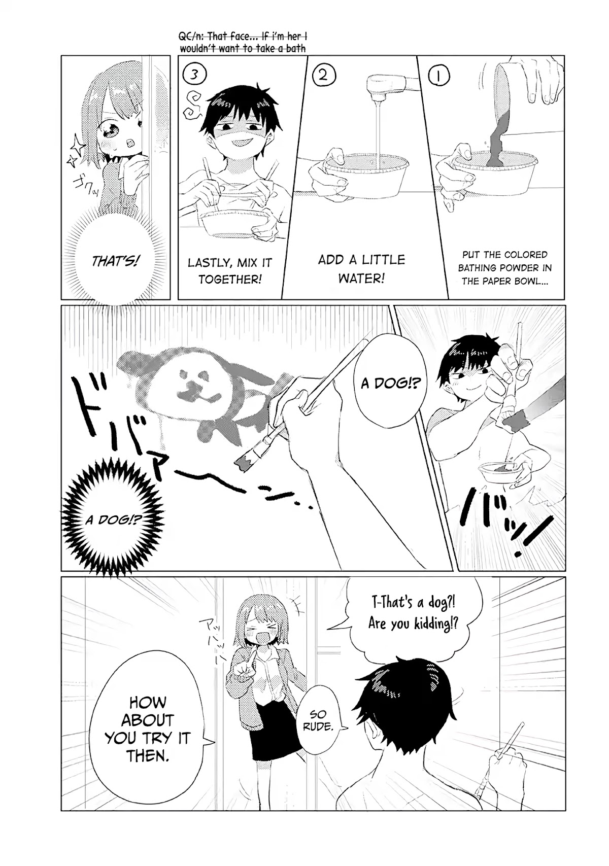 Girlfriend Who Absolutely Doesn’t Want to Take a Bath VS Boyfriend Who Absolutely Wants Her to Take a Bath Chapter 3 page 6 - Chapter 3: Bathing Powder