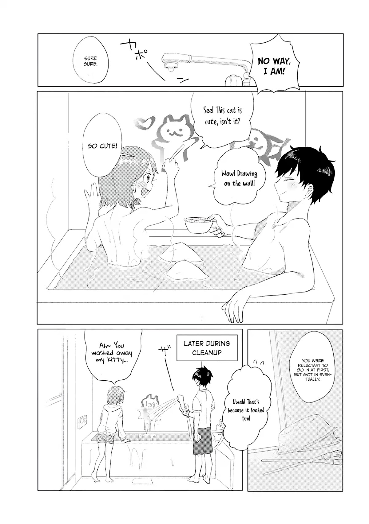 Girlfriend Who Absolutely Doesn’t Want to Take a Bath VS Boyfriend Who Absolutely Wants Her to Take a Bath Chapter 3 page 8 - Chapter 3: Bathing Powder