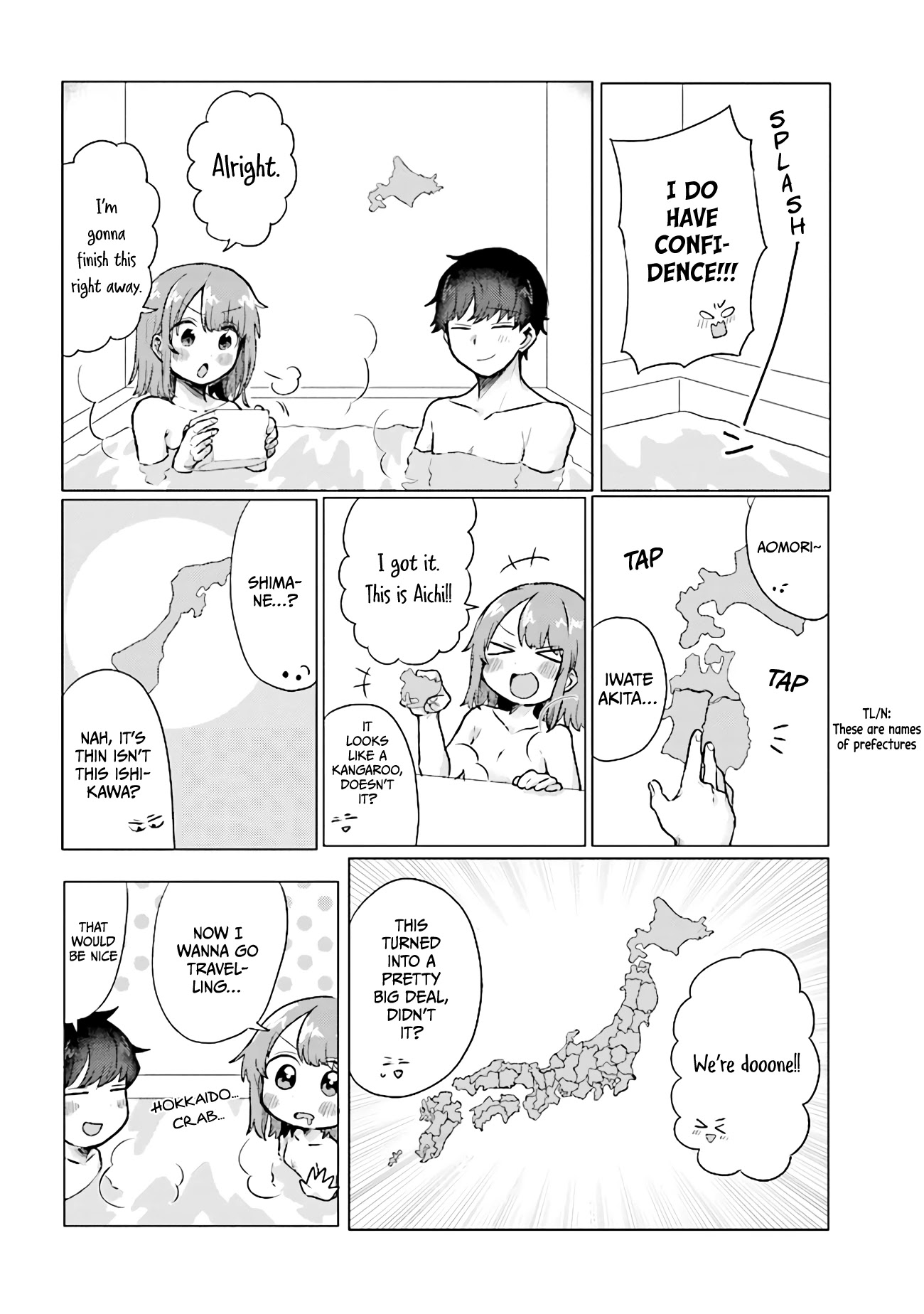 Girlfriend Who Absolutely Doesn’t Want to Take a Bath VS Boyfriend Who Absolutely Wants Her to Take a Bath Chapter 37 page 4 - Chapter 37: The Map