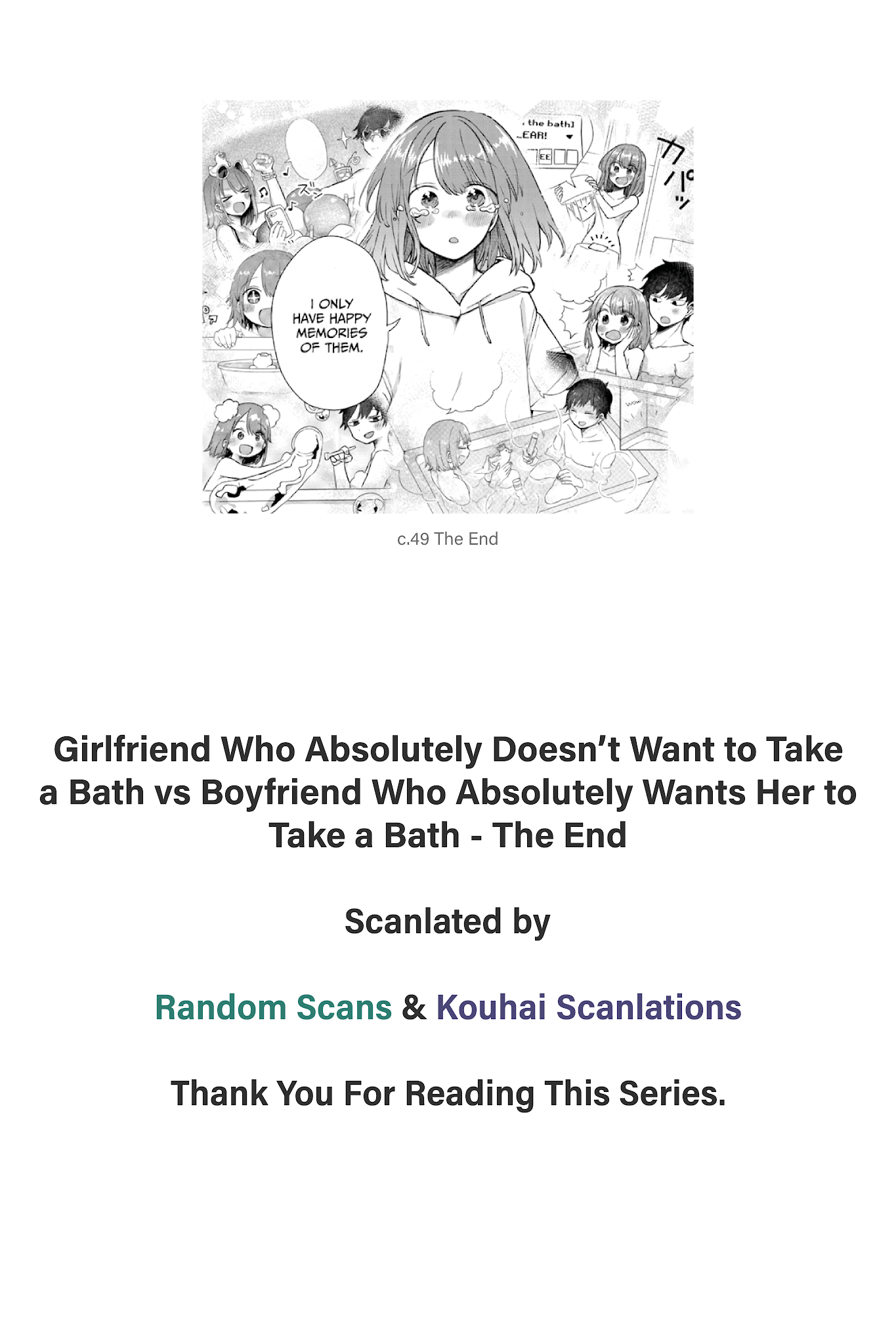 Girlfriend Who Absolutely Doesn’t Want to Take a Bath VS Boyfriend Who Absolutely Wants Her to Take a Bath Chapter 49 page 13 - Chapter 49: Moving Out [END]