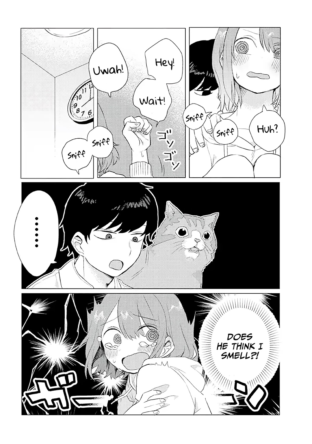 Girlfriend Who Absolutely Doesn’t Want to Take a Bath VS Boyfriend Who Absolutely Wants Her to Take a Bath Chapter 7 page 5 - Chapter 7: Smell