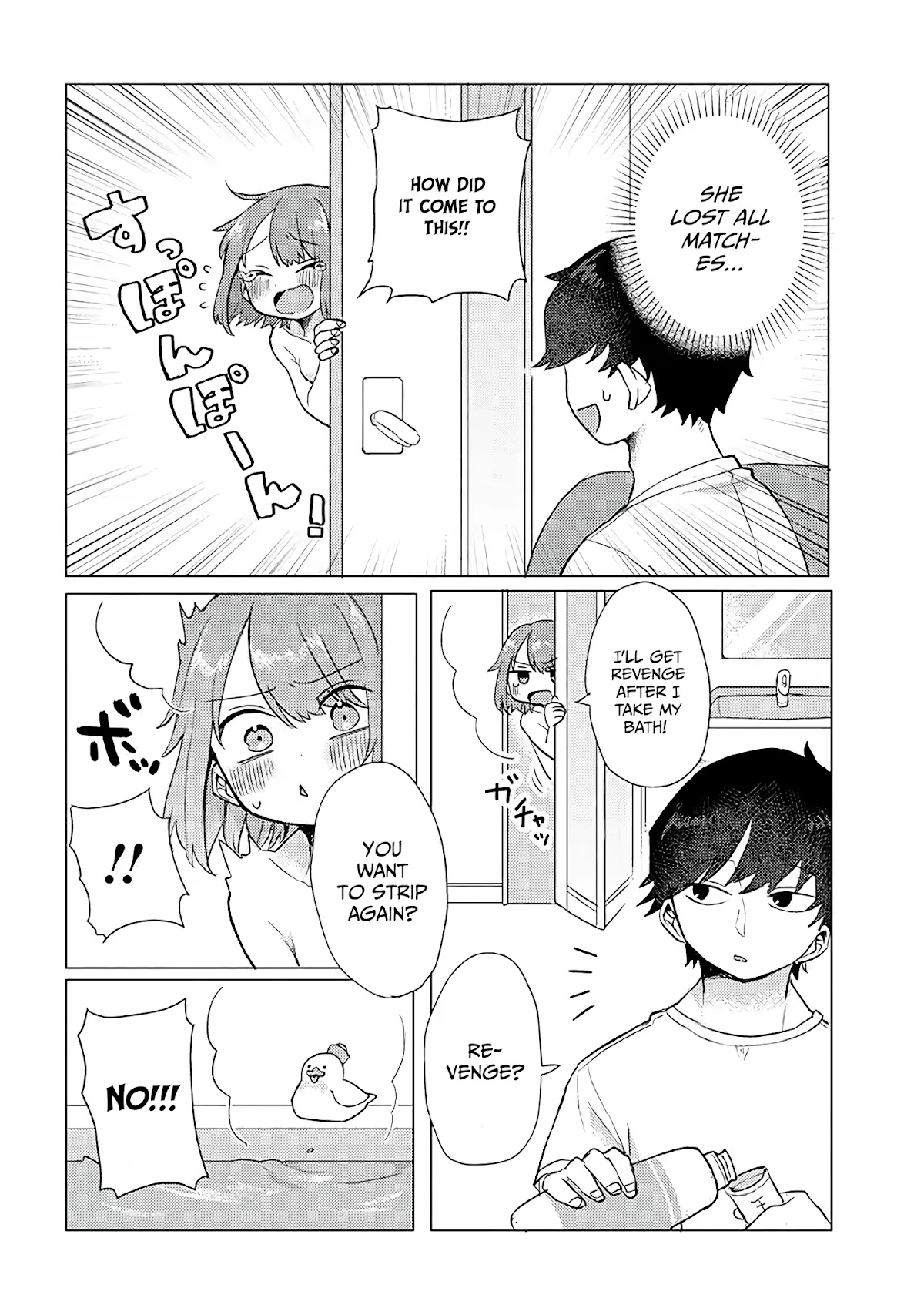 Girlfriend Who Absolutely Doesn’t Want to Take a Bath VS Boyfriend Who Absolutely Wants Her to Take a Bath Chapter 9 page 7 - Chapter 9: Undressing Game