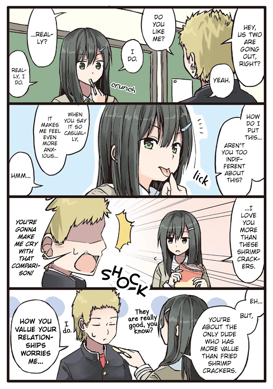 Girls à la carte Chapter 18 page 1 - Chapter 18: Her values and shrimp crackers