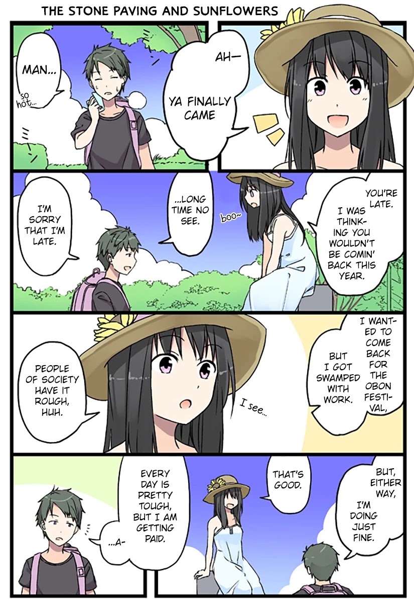 Girls à la carte Chapter 28 page 1 - Chapter 28: The stone paving and sunflowers