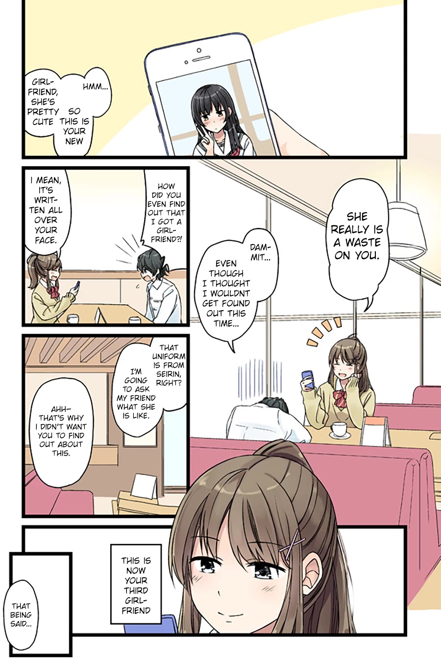 Girls à la carte Chapter 32 page 1 - Chapter 32: Drowning, 75cm apart