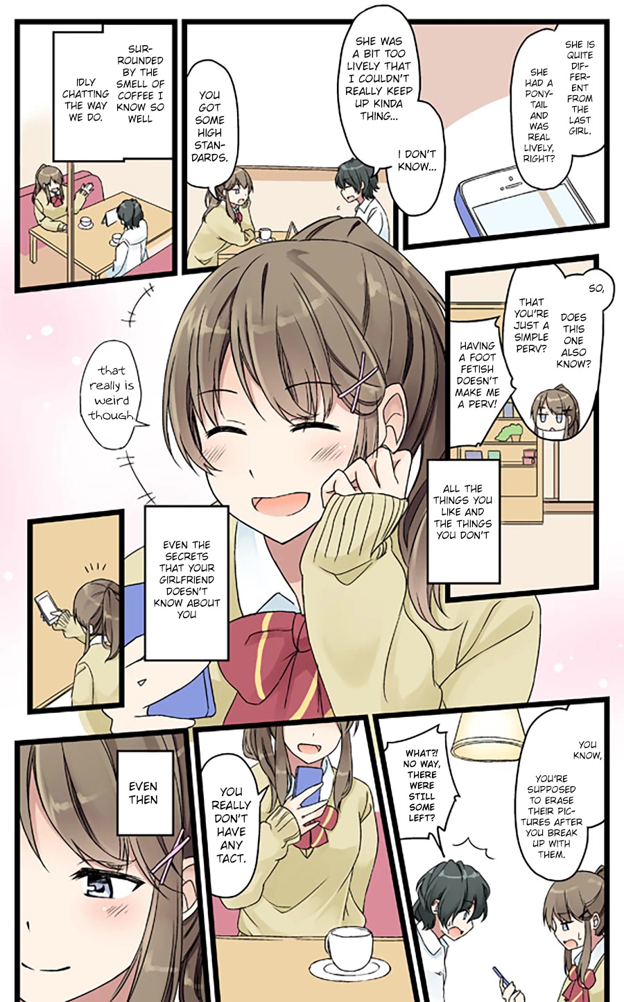 Girls à la carte Chapter 32 page 2 - Chapter 32: Drowning, 75cm apart