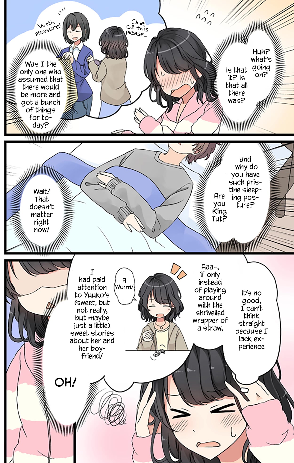 Girls à la carte Chapter 36 page 2 - Chapter 36: A girl with loud thoughts and her first night over