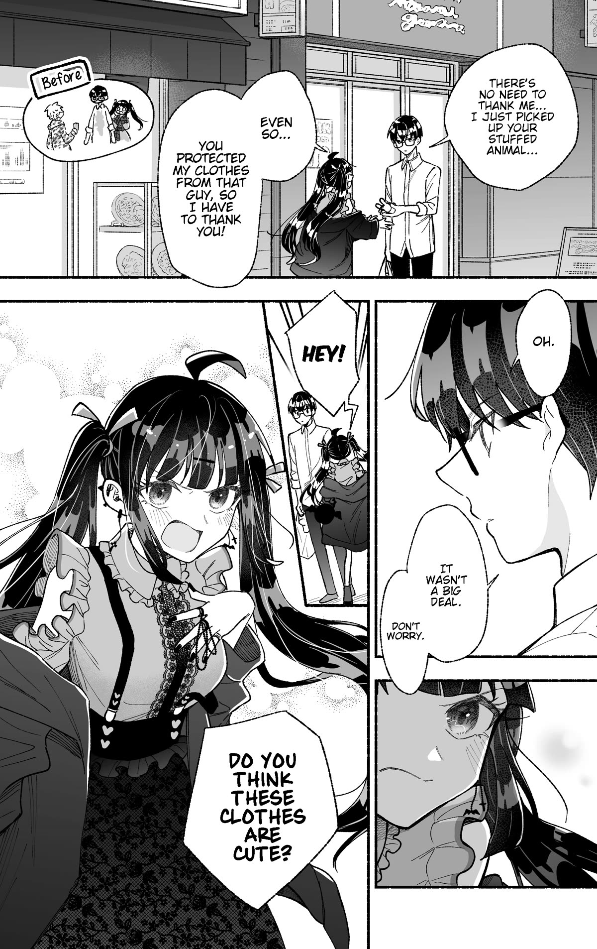 Girls Are Not Dress-up Dolls for the Sake of Men Chapter 3 page 2 - Chapter 3: The Girl With the Cute Clothes Wants to Get the Contact Information of the Person Who Saved Her